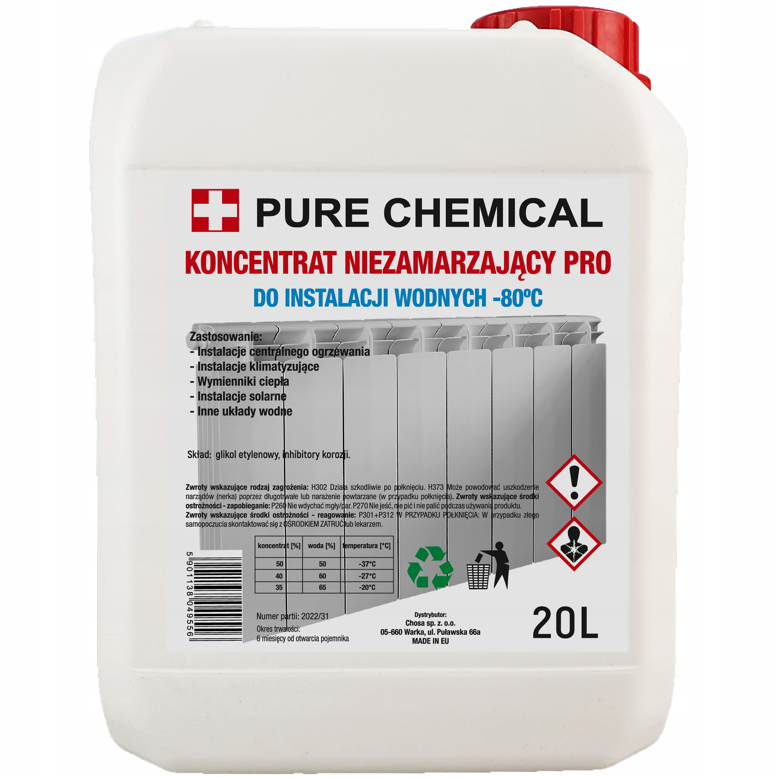 Koncentrát nemrznúcej zmesi Pure Chemical Pro